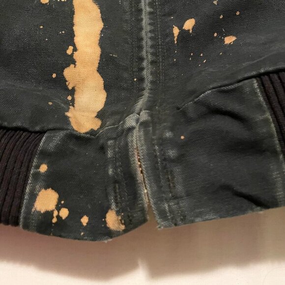 Carhartt Bomber Jacket Mens 3XL Distressed Tie Dye Style - Picture 6 of 16